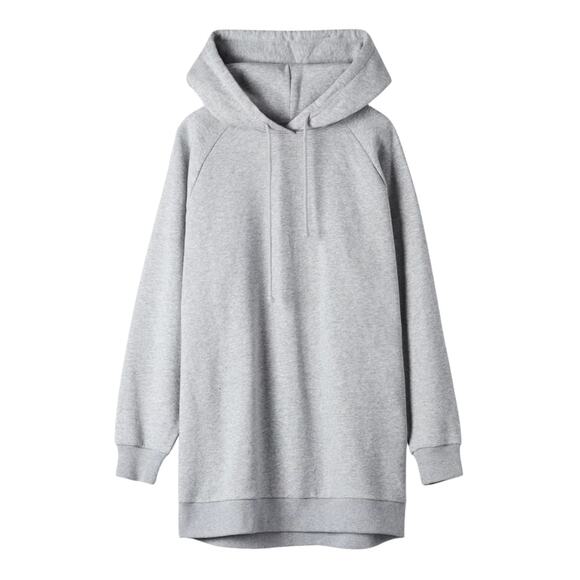 TNA Sweater Dress Women Size 1 Small Gray Venta Hoodie Oversized Cozy Sweatshirt - Picture 1 of 12